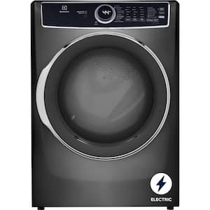 8.0 Cu. Ft Front Load Perfect Steam Electric Dryer with LuxCare Dry and Instant Refresh in Titanium