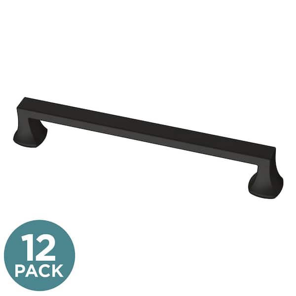 Liberty 12-Pack Mandara 6-5/16 in. (160 mm) Classic Matte Black Drawer Pulls