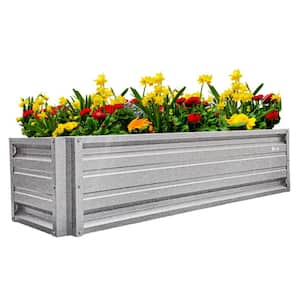 24 inch by 72 inch Rectangle Galvalume Metal Planter Box