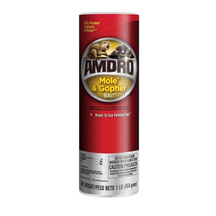AMDRO 1 lb. Mole and Gopher Killer Bait Ready-To-Use for Lawns