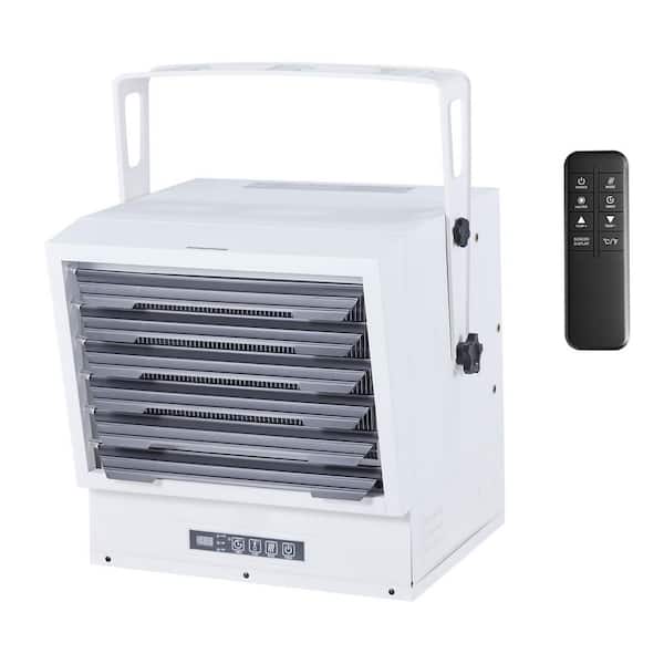 Electric Garage Heater, 15000-Watt Remote Control and 10 Hour Timer and Overheat Protection Wall/Ceiling Mounted Heater
