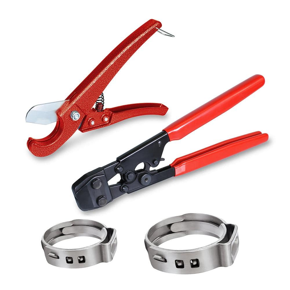 Инструмент сантехника. JWGJW PEX Clamp Cinch Tool crimping Tool Crimper for Stainless Steel Clamps from 3/8