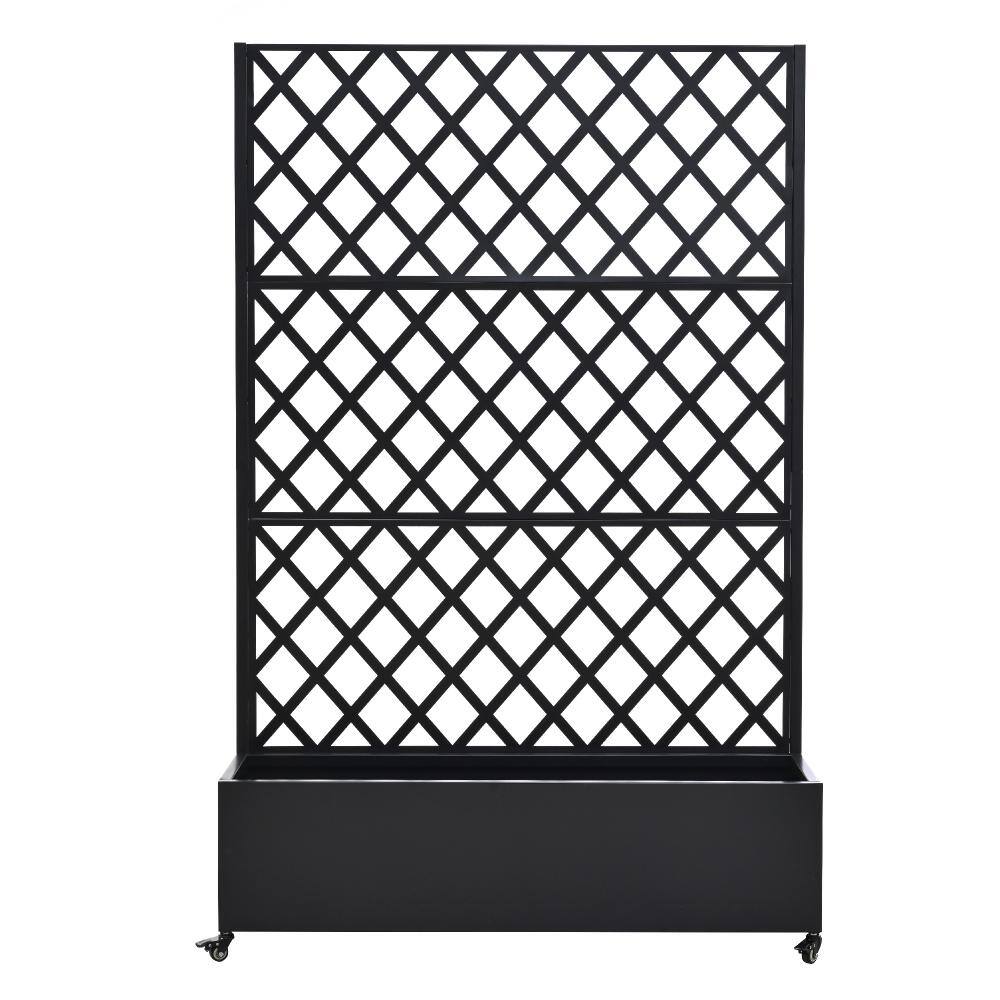 73 in. Metal Raised Garden Bed with Wheels and Trellis, Planter Box for Vegetables and Climbing Plants price history on PriceWatchPro