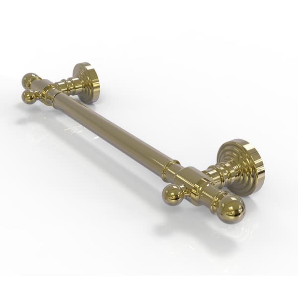 Allied Brass Waverly Place Collection 32 in. Smooth Grab Bar in Unlacqured Brass
