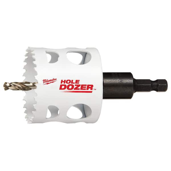 Milwaukee 2-1/8 in. Hole Dozer Bi-Metal Hole Saw with 3/8 in
