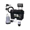 Liberty Pumps 1/3 HP Battery Back-Up Emergency Sump Pump System with ...