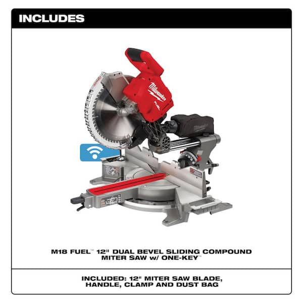 M18 FUEL 18V Lithium-Ion Brushless Cordless 12 in. Dual Bevel Sliding Compound Miter Saw (Tool-Only)