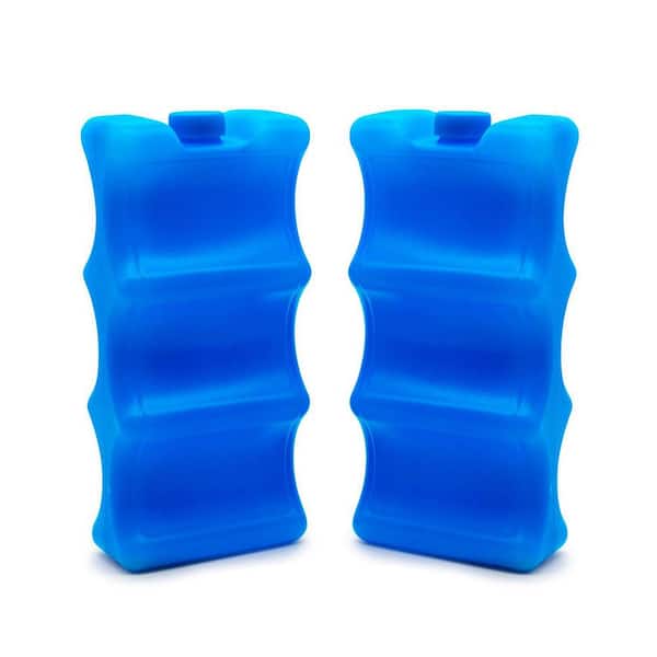 Unbranded Reusable Ice Packs for Cooler, Lunch Bag, Breastmilk Storage (2-Pack)