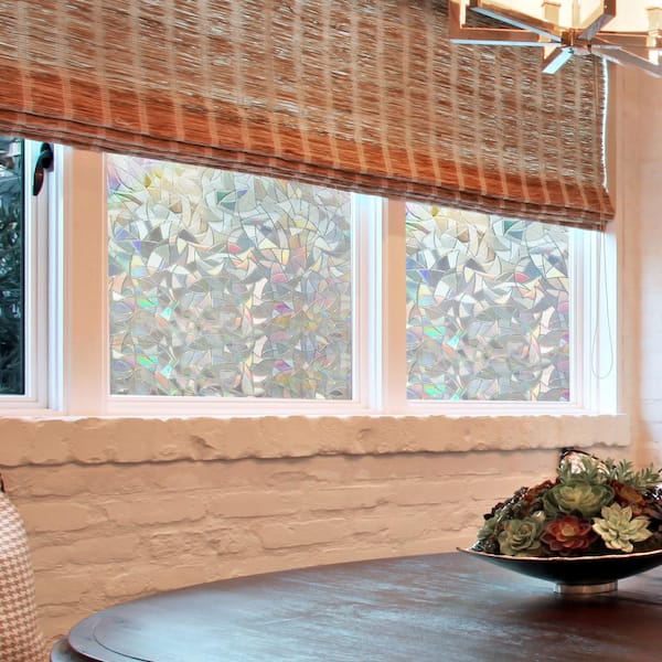 35.4 in. x 78.7 in. Decorative and Privacy 3D Window Film