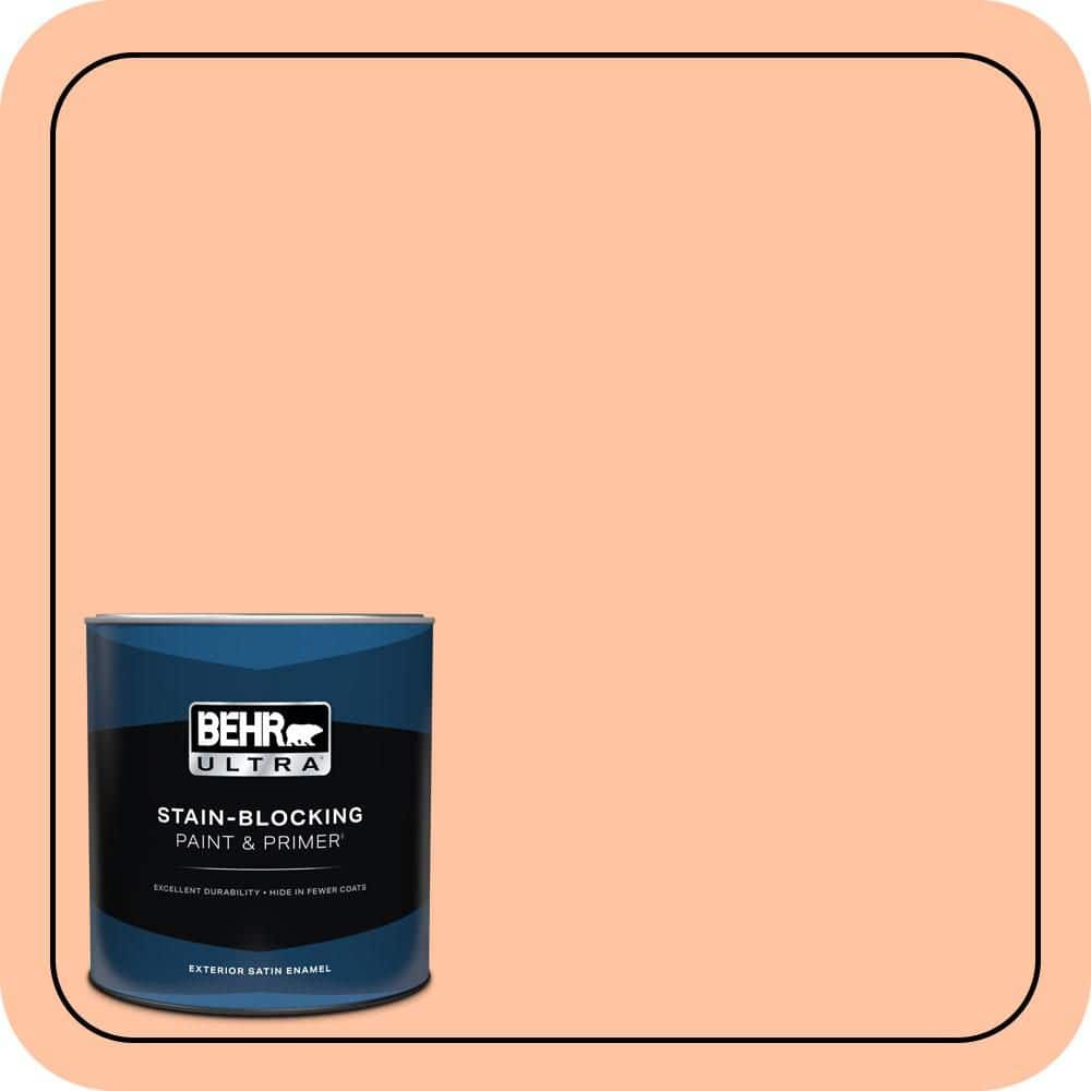 1 qt. #P200-3 Tomorrows Coral Satin Enamel Exterior Paint & Primer product image for price tracking