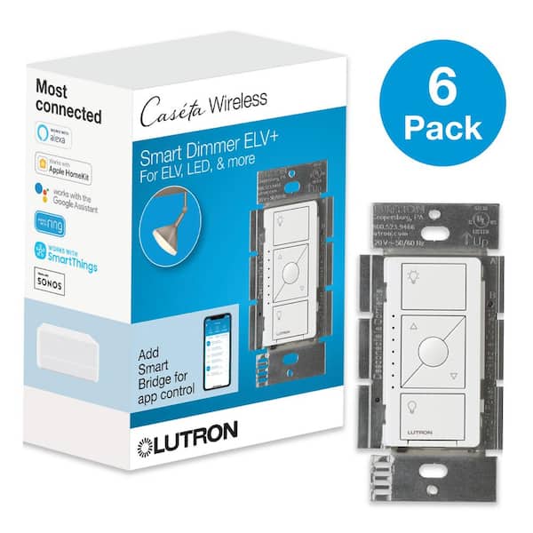 Lutron - Casta Wireless Smart Lighting Switch - White