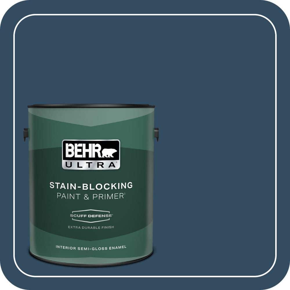 1 gal. #570D-7 Nocturnal Sea Extra Durable Semi-Gloss Enamel Interior Paint & Primer price history on PriceWatchPro