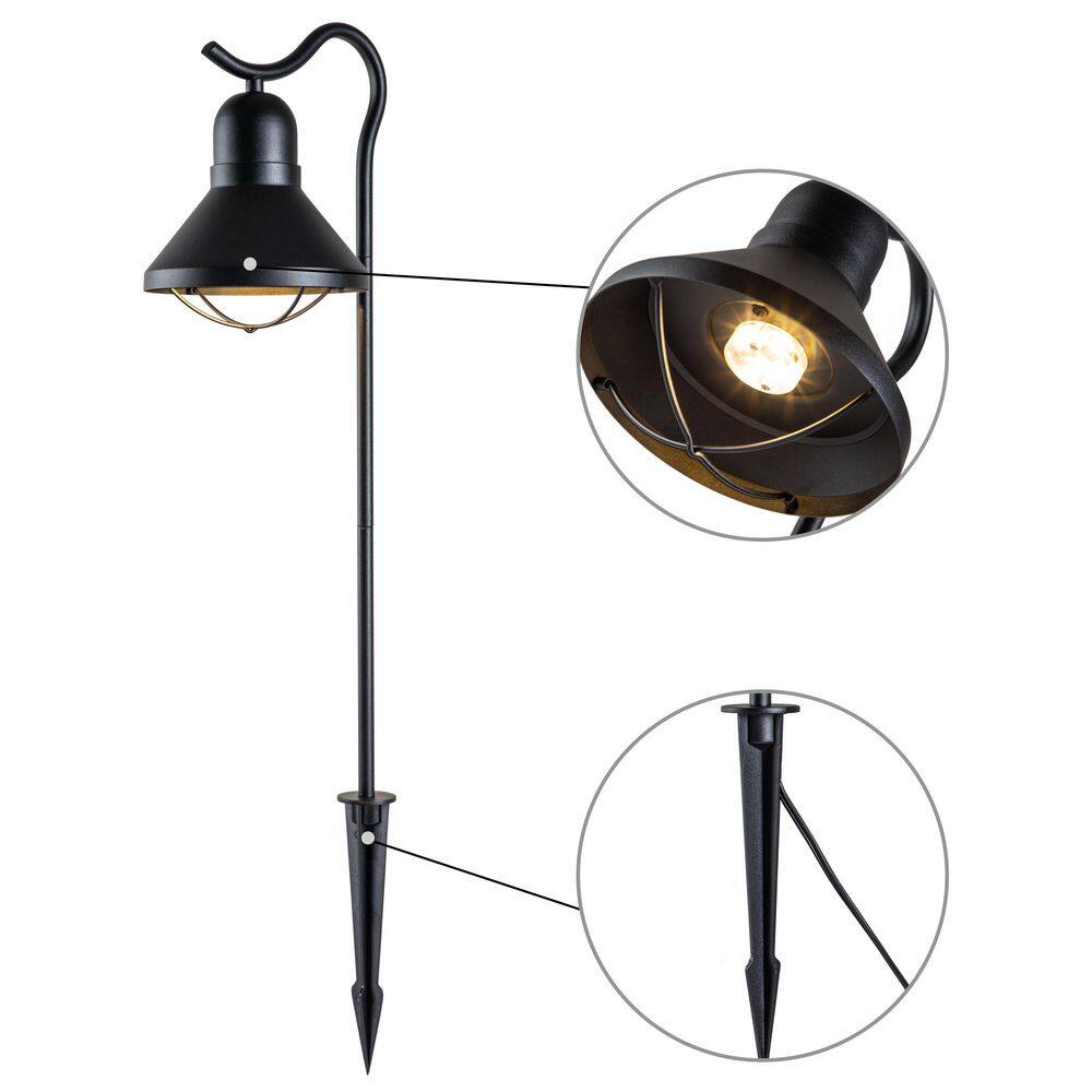 Matte Black Low Voltage LED Pathway Light Multipack