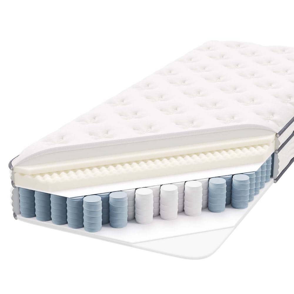 Jenna 8" White Pillowtop Innerspring Twin Mattress