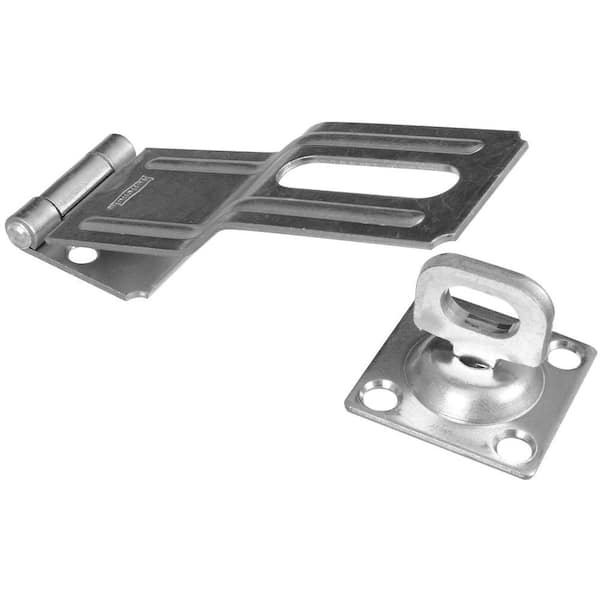 National Hardware 4-1/2 in. Swivel Staple Safety Hasp in Zinc Plate-DISCONTINUED
