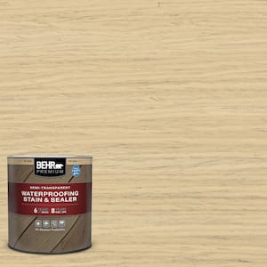 1 qt. #ST-133 Yellow Cream Semi-Transparent Waterproofing Exterior Wood Stain and Sealer