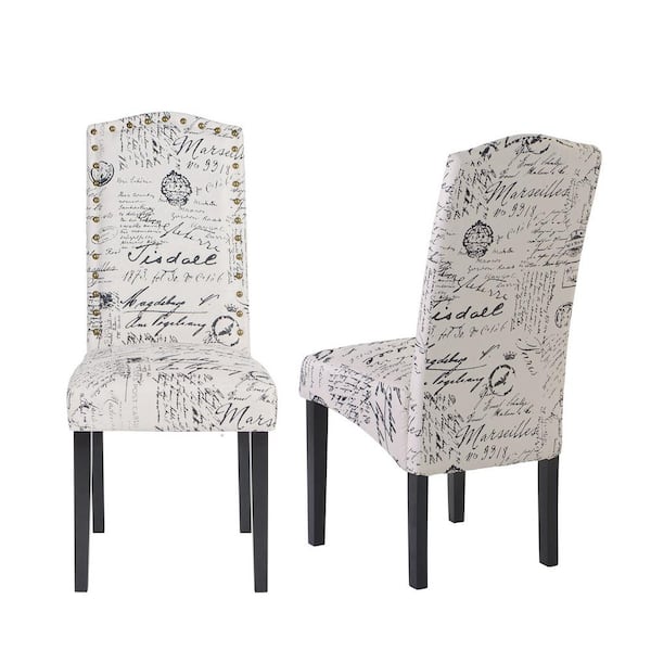 Wateday Graffiti Upholstered Dining Side Chairs (Set of 2) YJ-YUKI9596031 -  The Home Depot