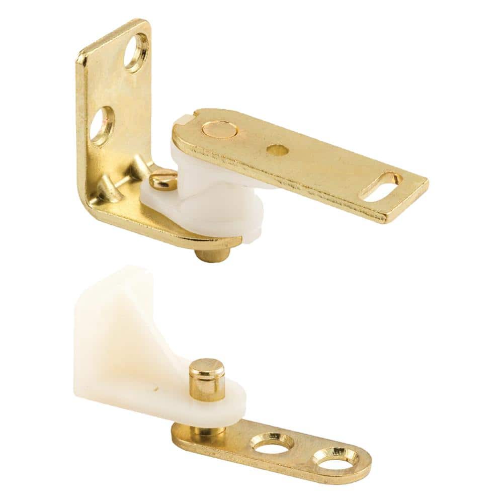 Brass Surface Mount Cafe Door Hinge Set