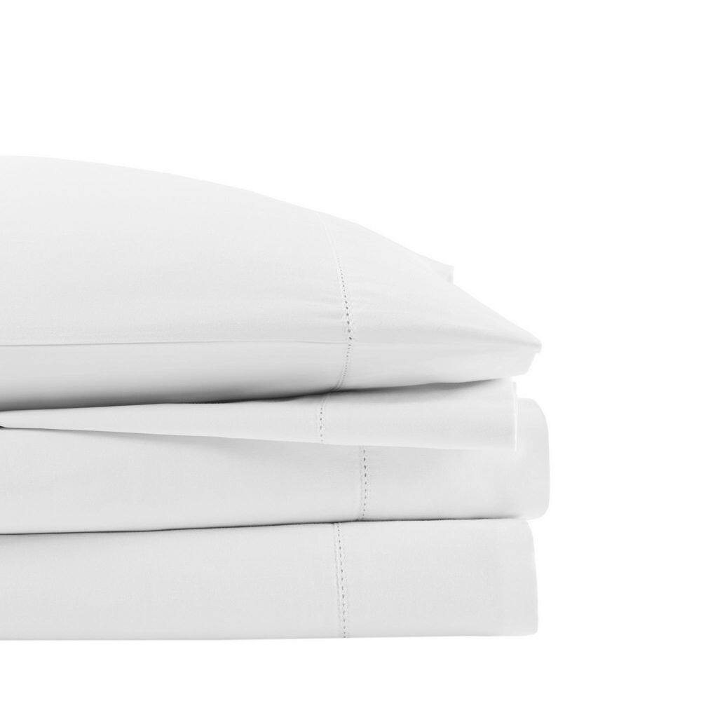 Queen White Egyptian Cotton Deep Pocket Sheet Set