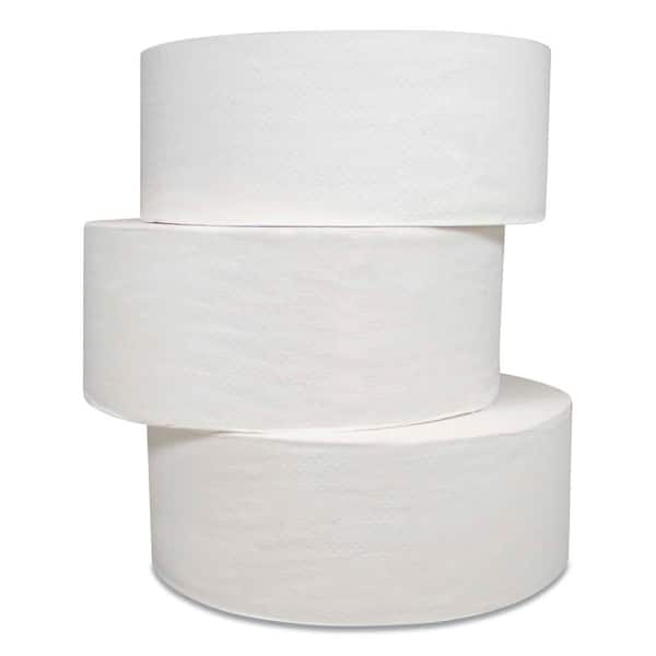 Boardwalk 3-5/8 in. x 4000 ft. White JRT Toilet Paper Jumbo Septic Safe  1-Ply (6/Carton) BWK6103 - The Home Depot