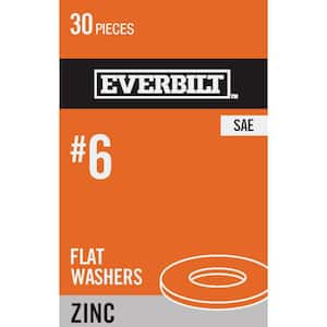 6 Zinc Flat Washer (30-Pack)