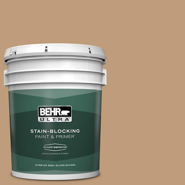 BEHR ULTRA 5 gal. #PPU4-06 Teatime Extra Durable Semi-Gloss Enamel Interior Paint & Primer