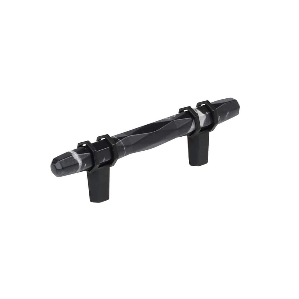 Carrione 3 in. (76mm) Center-to-Center Marble Black/Black Bronze Bar Cabinet Pull price history on PriceWatchPro