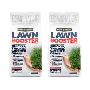 Lawn Booster Sun and Shade 9.6 lb. 1,200 sq. ft. Grass Seed with Lawn Fertilizer and Soil Enhancers (2-Pack)
