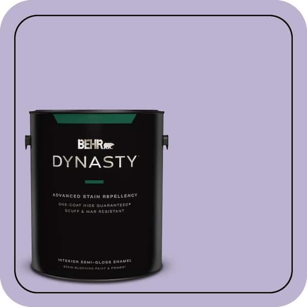 BEHR DYNASTY 1 gal. #M560-3 Grape Hyacinth Semi-Gloss Enamel Interior Stain-Blocking Paint & Primer