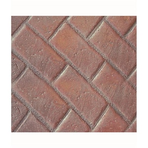 26 in. x 38 in. Herringbone Brick Texture Mat Concrete Stamp