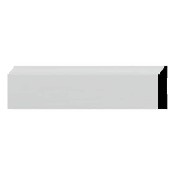 Ekena Millwork WM623 0.56 in. D x 3.25 in. W x 96 in. L Wood Fingerjoint Pine Baseboard Moulding