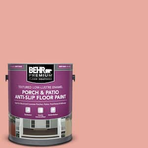 1 gal. #M170-4 Passion Fruit Punch Textured Low-Lustre Enamel Interior/Exterior Porch and Patio Anti-Slip Floor Paint
