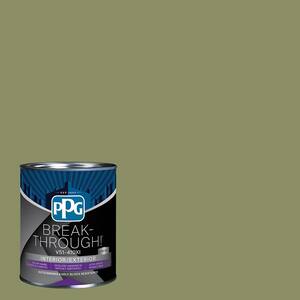 1 qt. PPG1115-6 Paid In Full Semi-Gloss Door, Trim & Cabinet Paint