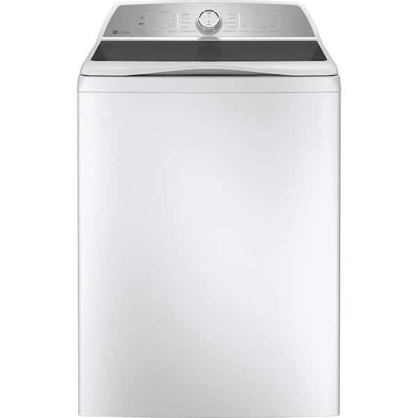 GE - Profile 4.9 cu. ft. High-Efficiency Smart Top Load Washer in White with Microban Technology, ENERGY STAR