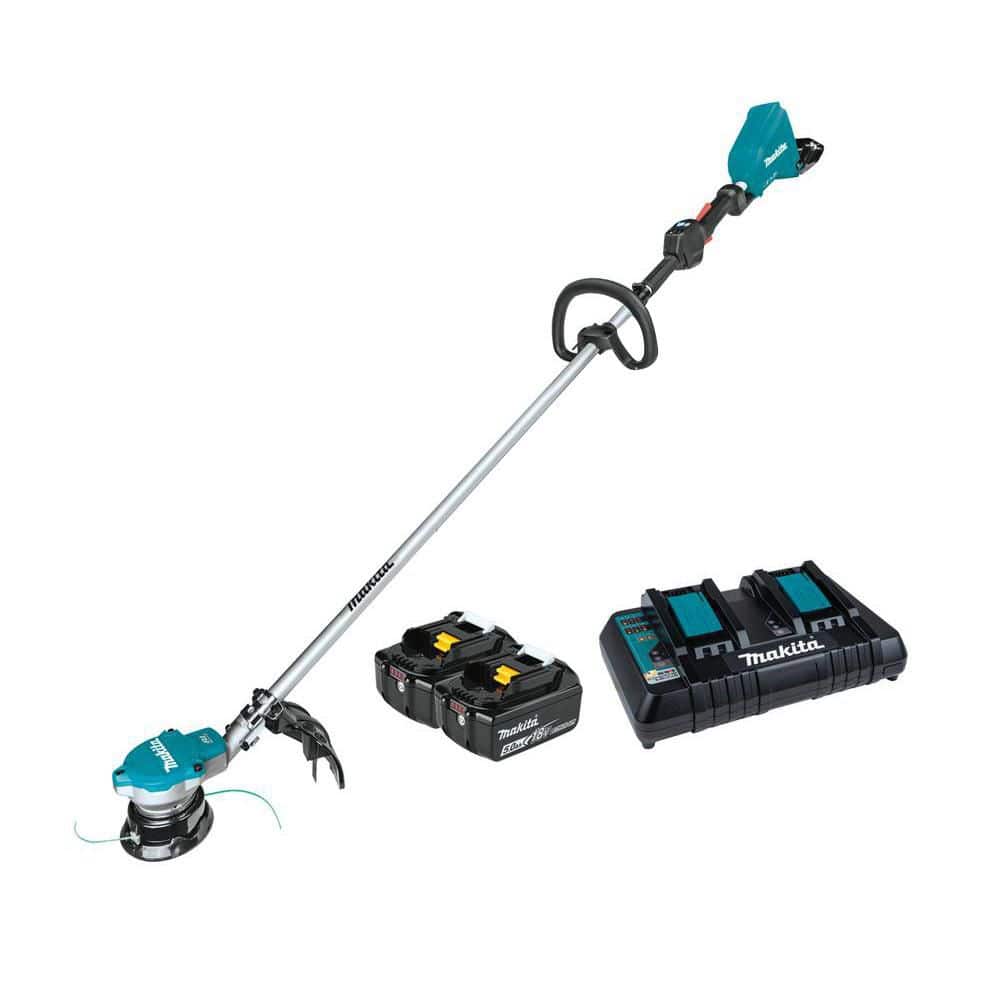 Makita XRU15PT 18-Volt X2 (36-Volt) LXT Lithium-Ion Brushless Cordless String Trimmer Kit - Thumbnail 3