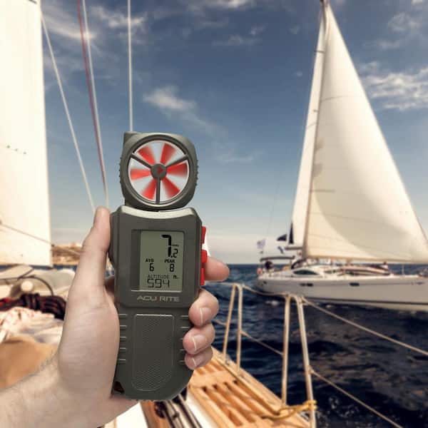 Portable Anemometer with Inspection Light and Extendable Vane
