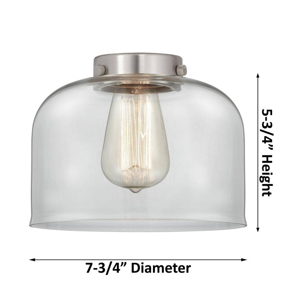 Polished Nickel Glass Mini Pendant Light
