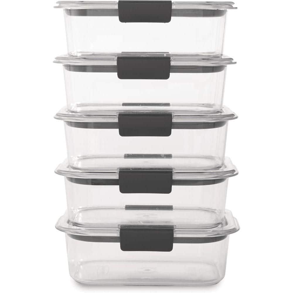 5 Sets Airtight Lids Food Storage Containers