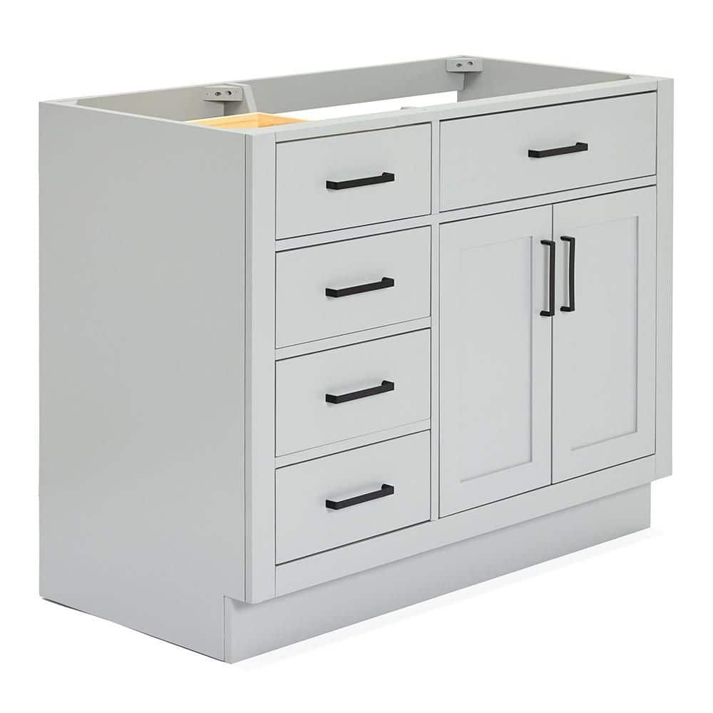 Hepburn 42'' Gray Freestanding Single Vanity Base
