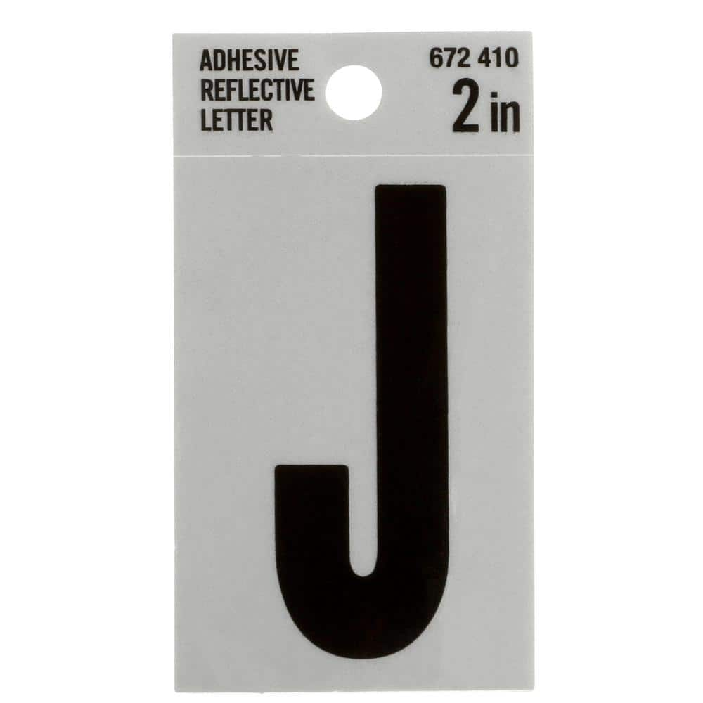 Everbilt 2 In. Vinyl Reflective Letter J 33097 - The Home Depot