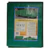 T.W Evans 16x20 Foot Heavy Duty Contractor Tarp - Black/Green Waterproof Poly Cover