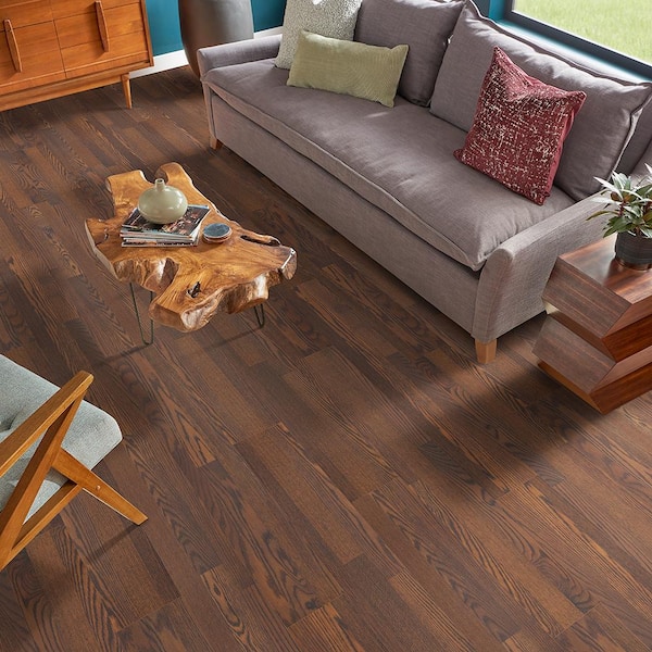 Pergo XP Burnt Anndel Oak 10 mm T x 7.4 in. W Water Resistant