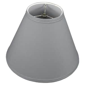 Fenchel Shades 12 in. Width x 8.25 in. Height Graphite/Nickel Finish Empire Lamp Shade