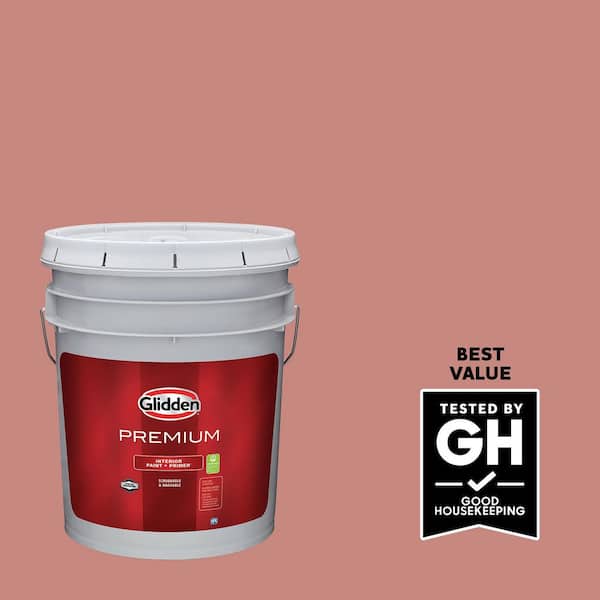 Glidden Premium 5 gal. PPG1058-5 Sunstone Satin Interior Paint