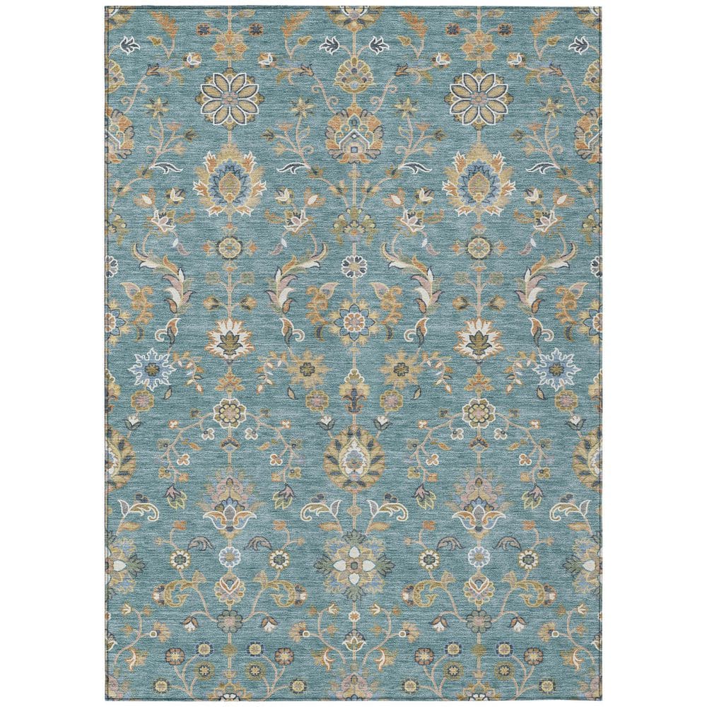 Chantille Machine Washable Indoor/Outdoor Abstract ACN2585 Teal 10 ft. x 14 ft. Area Rug price history on PriceWatchPro