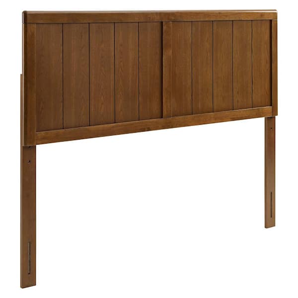 MODWAY Robbie in Walnut Queen Wood Headboard