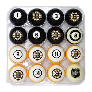 Boston Bruins Billiard Balls with Numbers
