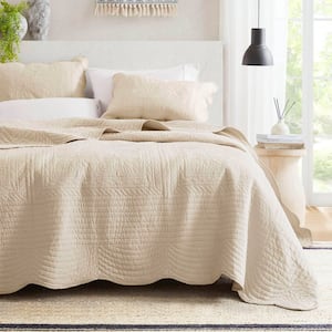 Madison Park Marino Blush Microfiber Full/Queen Scalloped