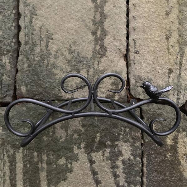 13.8"Cast Iron Antique Style Bird Brackets Garden Braces Water Pipe Storage Rack 