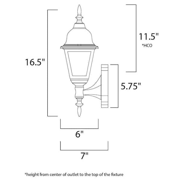 Builder Cast 1-Light Black Outdoor Wall Lantern Sconce